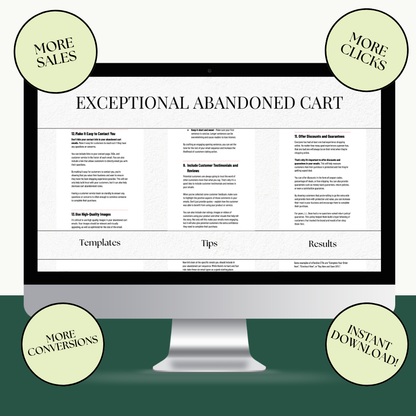 EXCEPTIONAL ABANDONED CART EMAIL SEQUENCES